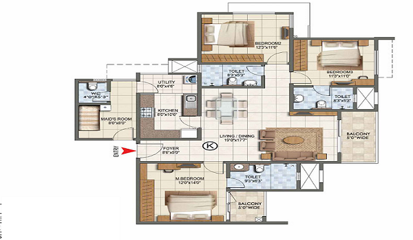 Shriram Supremus Floor Plan