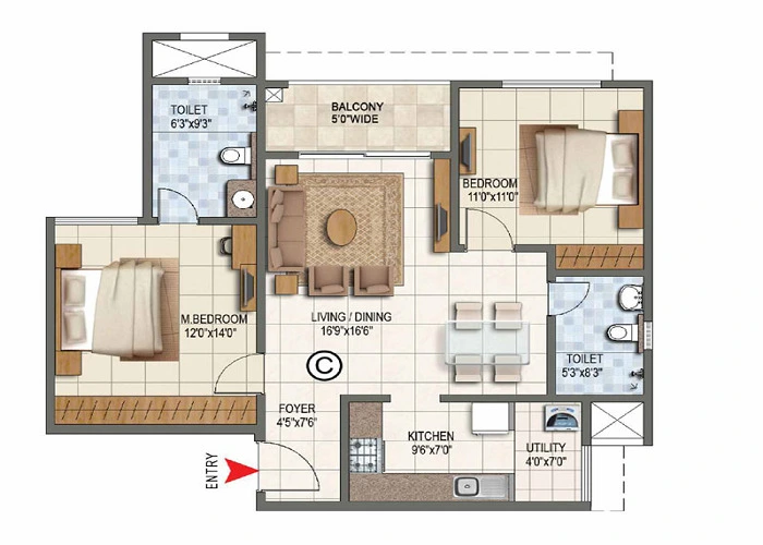 Shriram Supremus Floor Plan